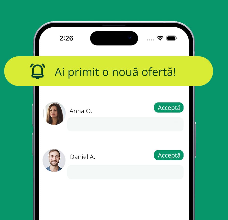 Ai primit o oferta pe Taskuri.ro