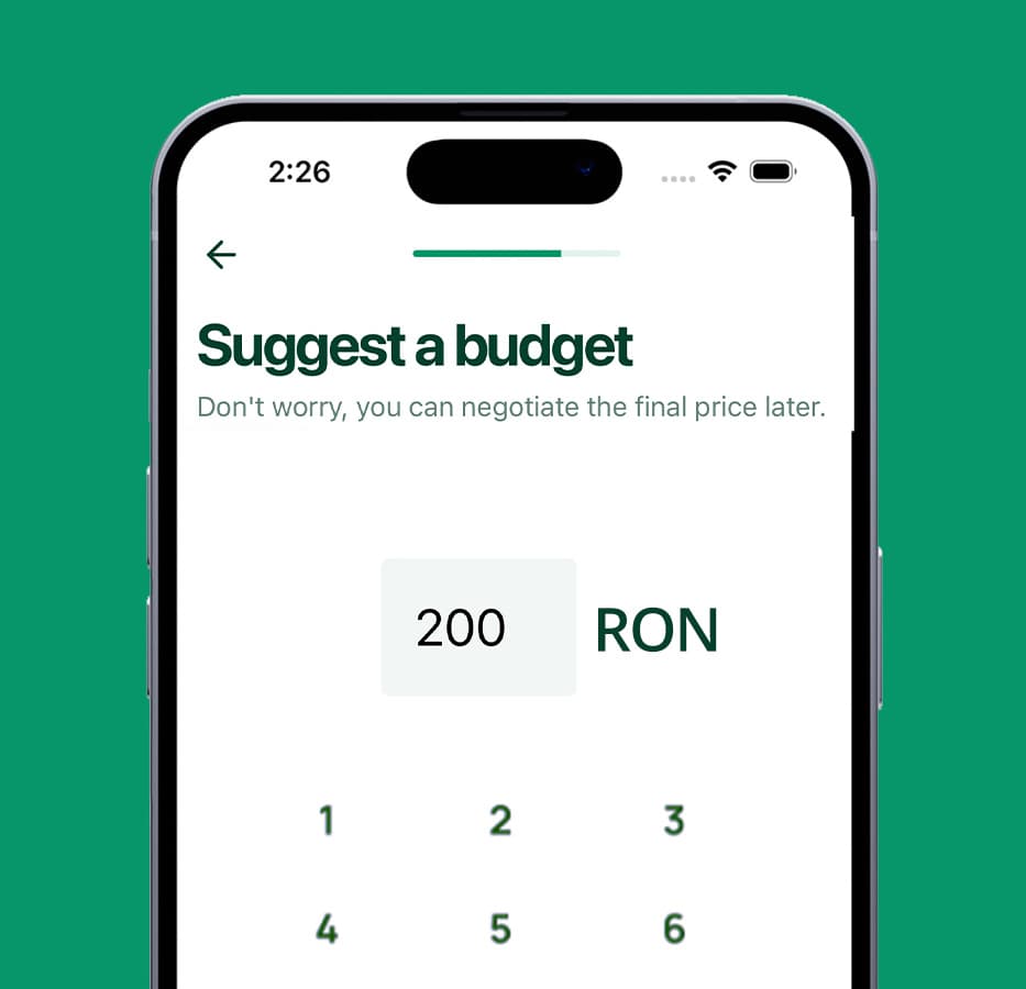 Suggest a budget for a task on Taskuri.ro